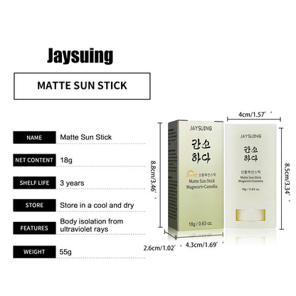Face Body Sunscreen Matte Sun Stick Spf 50+ Uv Protective Refreshing Hydrating Waterproof Solar Blocker Isolation Sunblock Cream