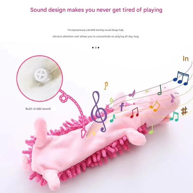 Cute Cartoon Animal Plush Pet Toy Squeaky Durable Chew Resistant Puppy Molar Interactive Play Toys Boredom Relief Dog Chewing