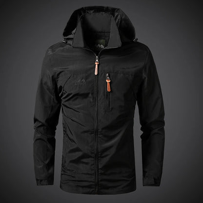 Men's Windproof Jacket – Breathable Cycling Jacket With Hooded Collar | Outdoor Gear