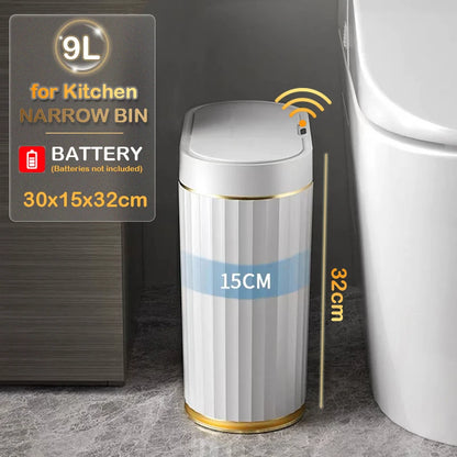 Automatic Sensor Trash Can - 79L Smart Induction Garbage Bin for Bathroom and Kitchen