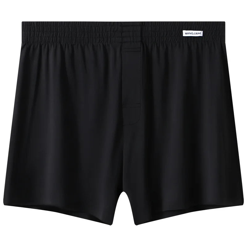 Mens Boxer Shorts Large Size - Ice Silk Breathable Sleepwear Pants | Loose Fit Boxers