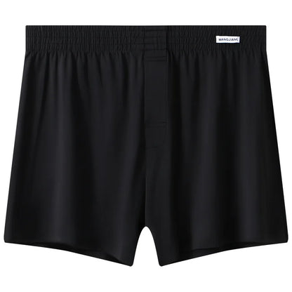 Mens Boxer Shorts Large Size - Ice Silk Breathable Sleepwear Pants | Loose Fit Boxers
