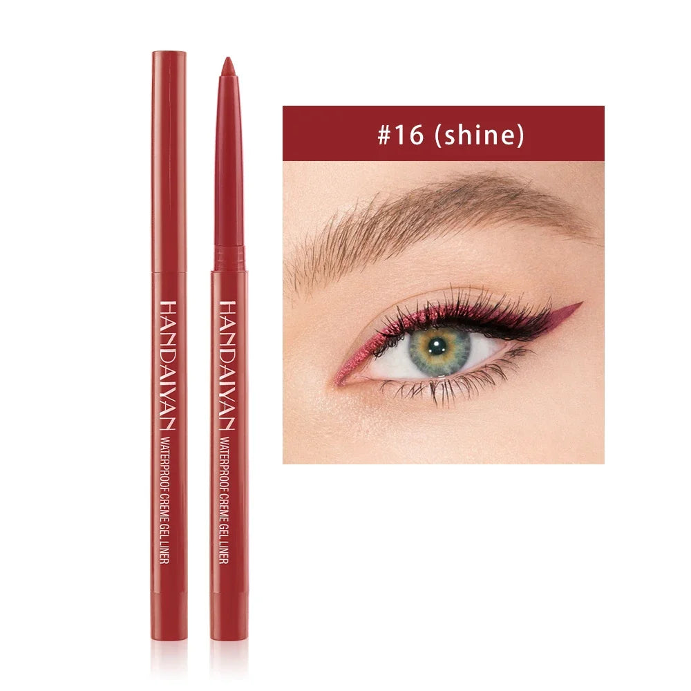 Matte Eyeliner Pencil - Waterproof Gel Pencil With 20 Colorful Shades | Long Lasting, Quick Dry