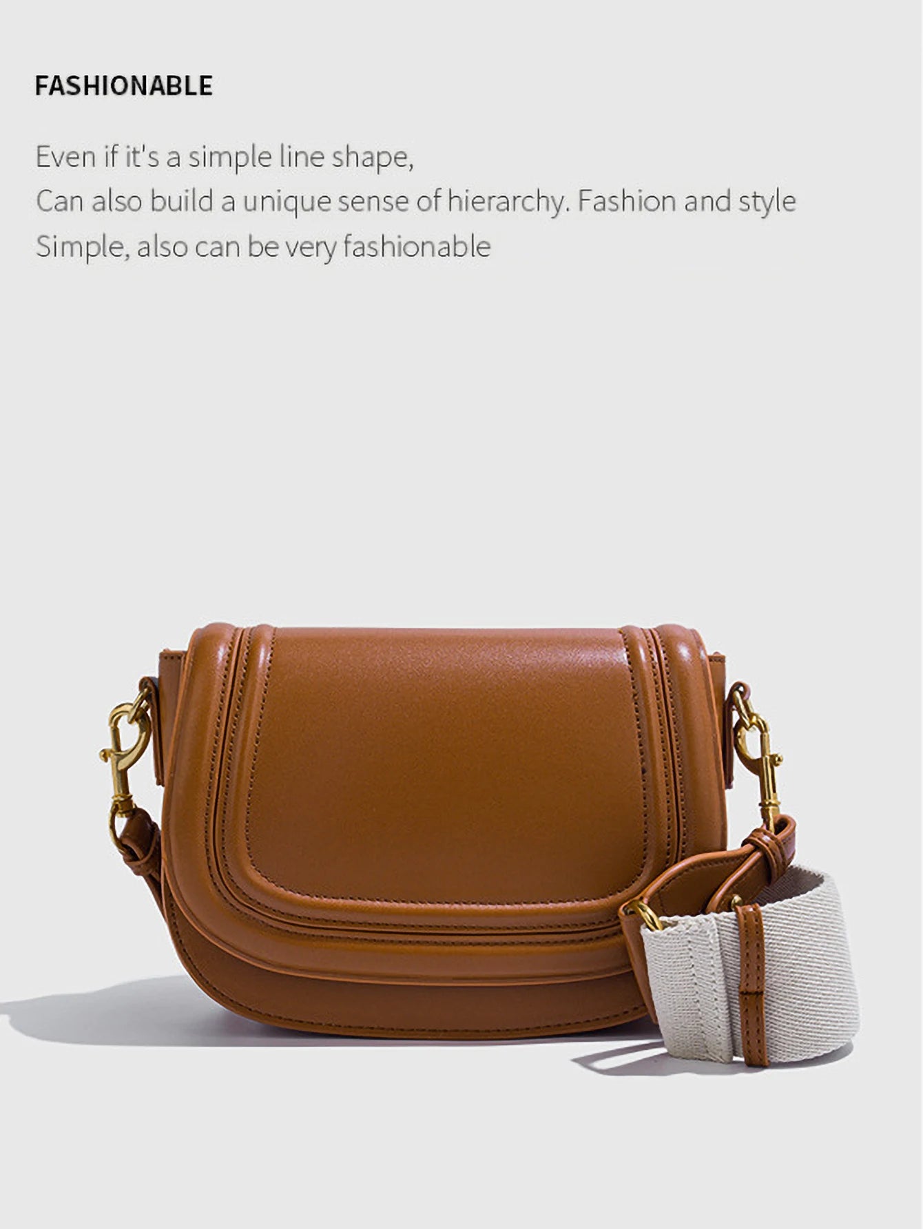 Women Shoulder Bag With Wide Strap - Lightweight PU Tote Handbag For Everyday Carry