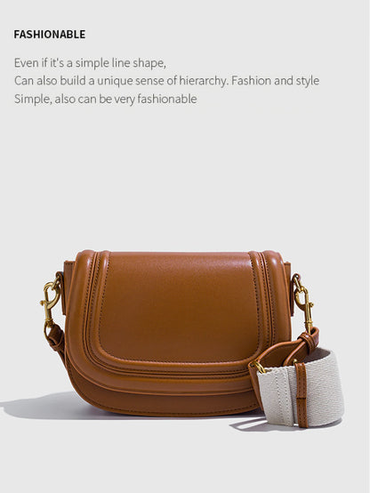 Women Shoulder Bag With Wide Strap - Lightweight PU Tote Handbag For Everyday Carry