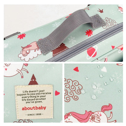 Waterproof Baby Mummy Bags Fashion Prints WetDry for Disposable Reusable Maternity Diaper Bag Double Handle Wetbags