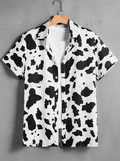 Hawaiian Men's Shirt Summer Outdoor Beach Men's Short-sleeved Shirt Urban Everyday Casual Men's Shirt Street Fashion Men's Shirt