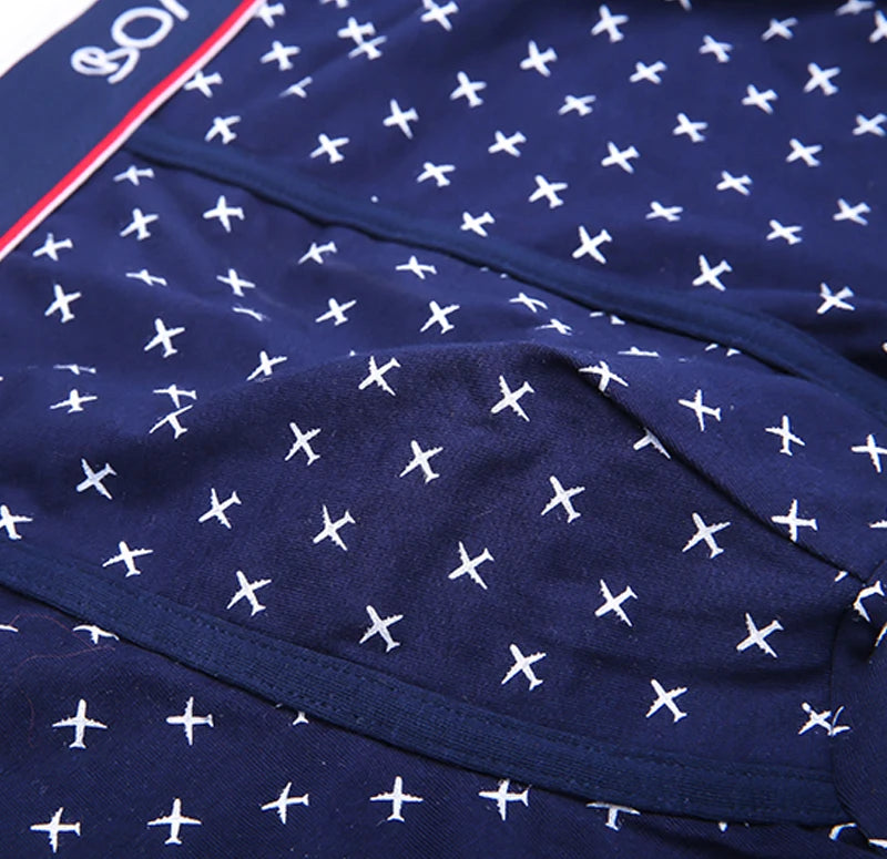 3pcs Print Men's Panties BONITOS Letter Waistband Boxer Briefs Cotton Underwear Mens Boxers Classic Men Underpants