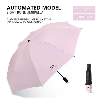 Umbrellas Sun umbrellas Cartoon rain and sunny manually folded student portable umbrellas Sunshade accessories Outdoor equipment