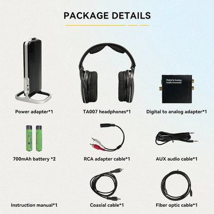 Wireless Headphone Bluetooth Headset for Mobile Phone Computer TV Earphone With Multifunction Base Rechargeable Saving Function