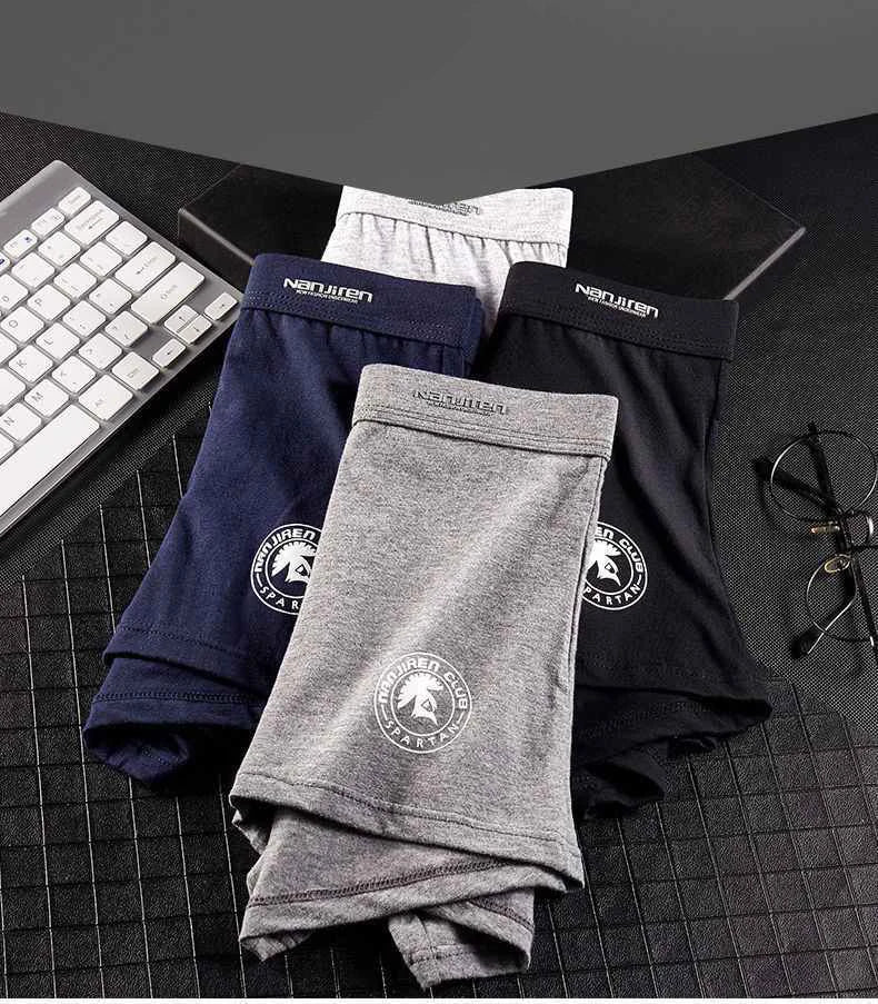 Plus Size Mens Cotton Boxer Shorts - Solid Color Underwear L-6XL