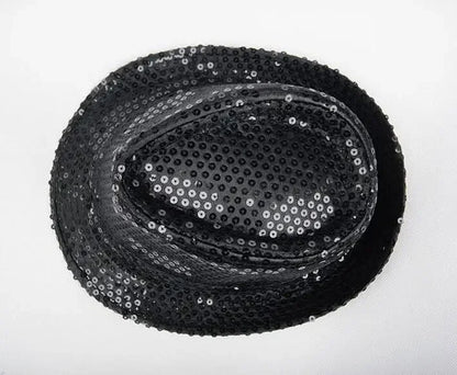 Stage Performance Sequined Hip-hop Hat Children's Day Dance Performance Jazz Hat Men And Women Festival Parties Sequined Top Hat