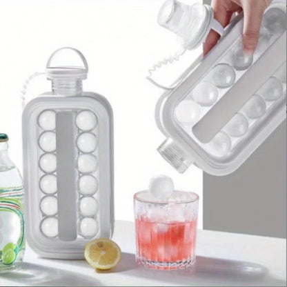 2-in-1 Silicone Ice Maker Bottle – Folding Ice Cube Mold & Kettle
