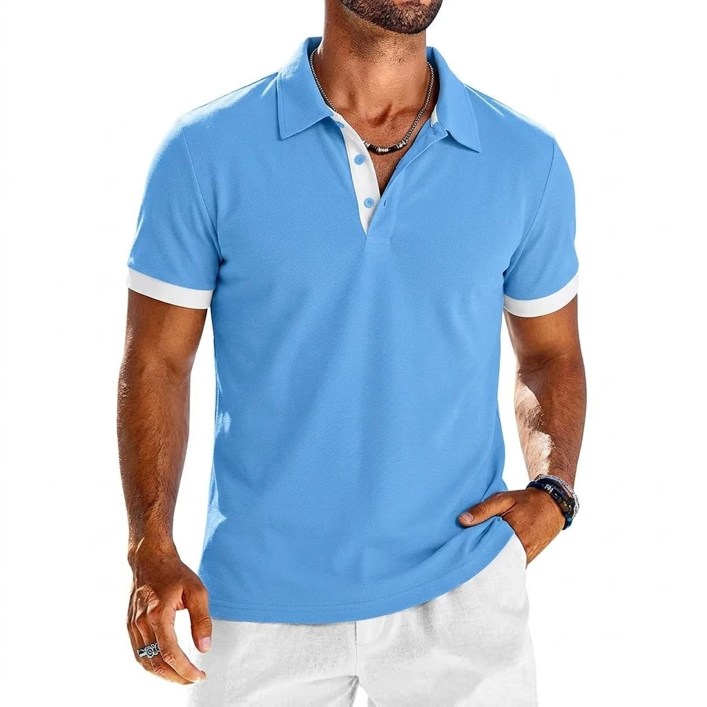 Men's Polo Shirt – Lightweight Breathable Lapel Sports Tee