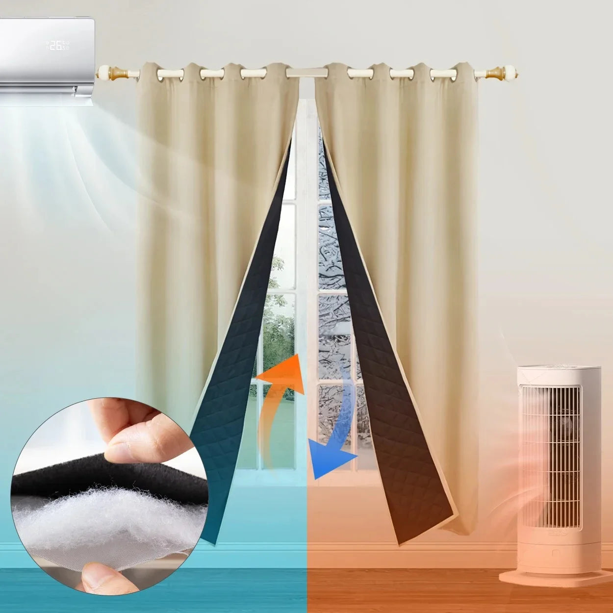Blackout Curtains | Custom Thermal Waterproof Soundproof Curtains for Bedroom & Living Room
