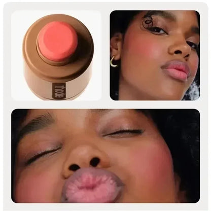 Hydrating Lip Gloss - Long Lasting Waterproof Glazing Mist & Rouge Powder Blush Stick