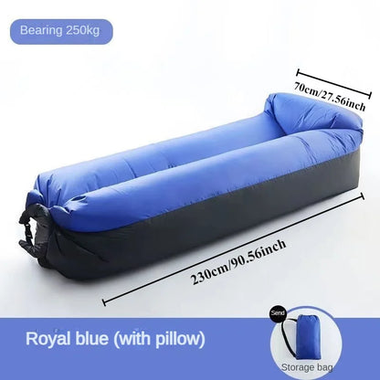 Portable Folding Inflatable Lazy Sofa Outdoor Camping Inflatable Lounger Sofa Furniture