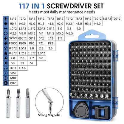 Precision Screwdriver Set - 115117 Magnetic Hex Bits for Xiaomi Mac PC iPhone Repair - ZOOMNSTORE
