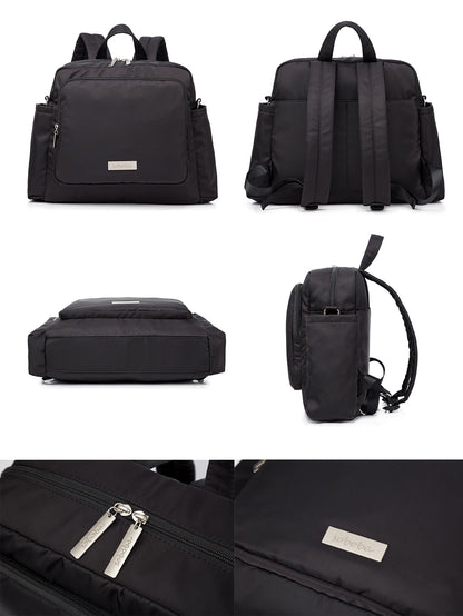 Soboba 2023 New Diaper Bags for Mother Waterproof Large Capacity Solid Polyester Diaper Backpacks Travel Bag for Newborn Baby
