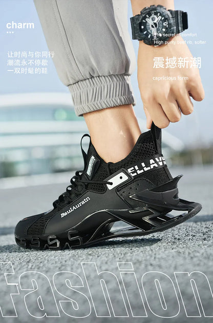 Men Casual Sneakers - Luxury Breathable Trainers Slip-On Running Shoes