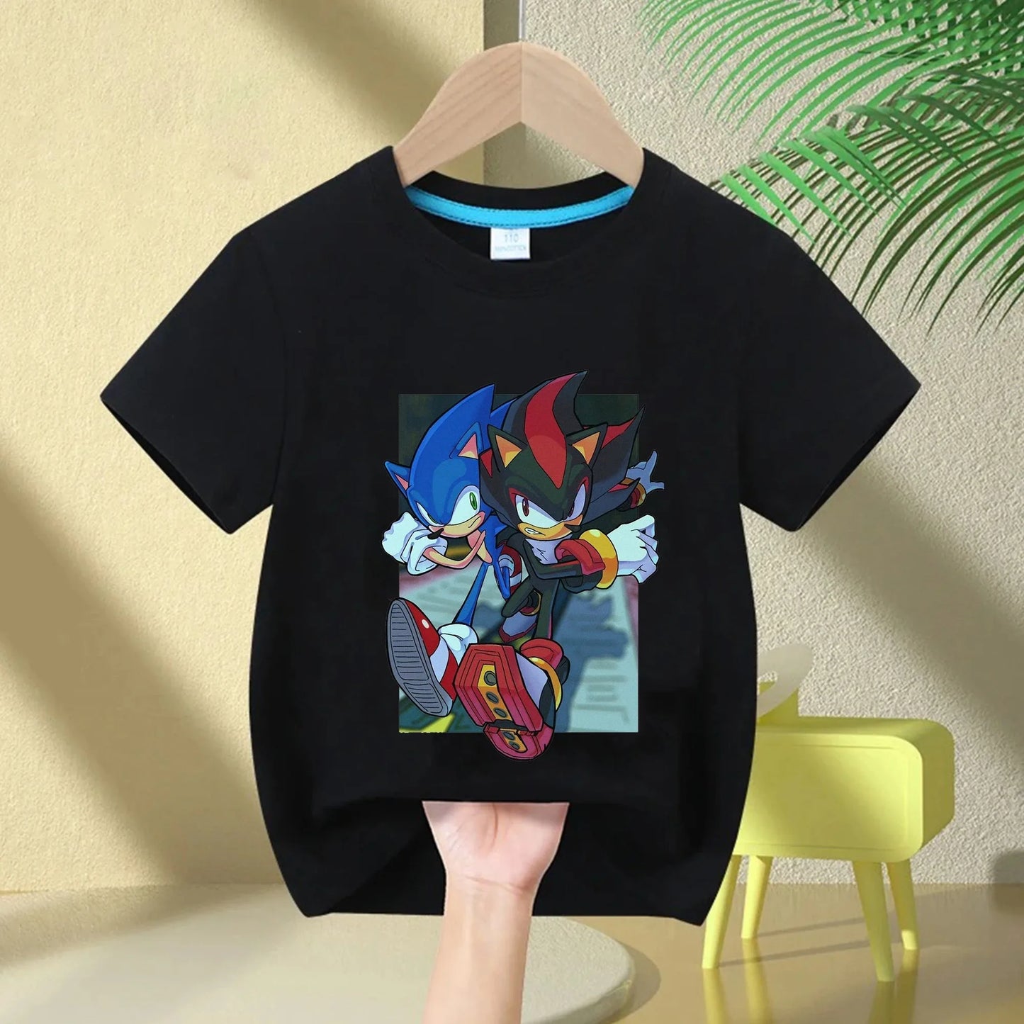 Sonic The Hedgehog Kids T-Shirt Anime Print Cotton Short Sleeve Boy Girl Summer Casual Top Gift