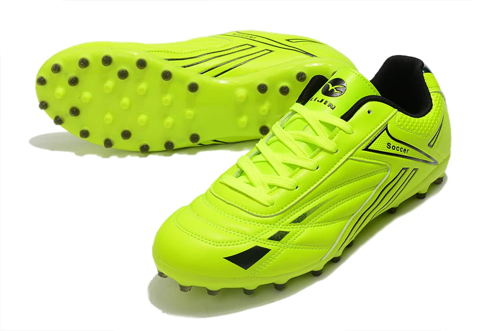 Men's Football Shoes – Lightweight Turf Soccer Cleats with Studded Rubber Sole
