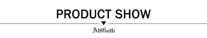 AltGoth Gothic Punk Camis Women Streetwear Harajuku Y2k Grunge Graphic Bat Printed Lace Patchwork Crop Tank Top with Chain Femme