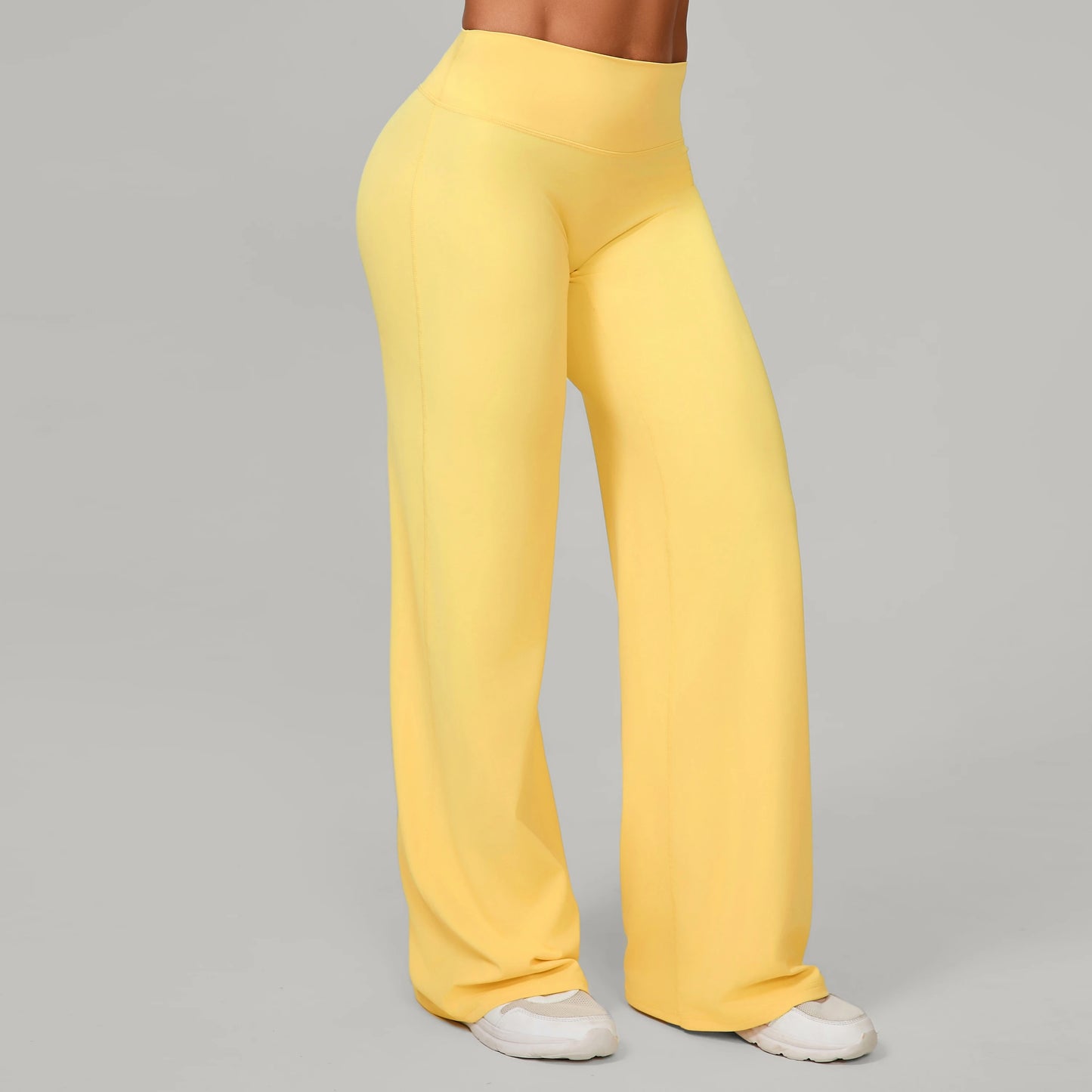 Women Yoga Pants – Soft Stretchy Fabric Full Length Leggings With Elastic Waist
