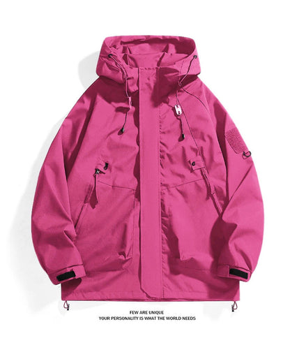 CHRLCK Unisex Outdoor Waterproof Jacket Windbreaker Coat Autumn Breathable Fishing Camping Windproof Jackets Men Women Clothing
