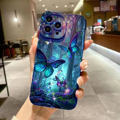 Glow In The Dark Butterfly Phone Case For Samsung Galaxy A06 A16 A55 A54 5G A53 A14 A34 A15 A35 S21 FE S25 S22 S23 S24 S26 Ultra