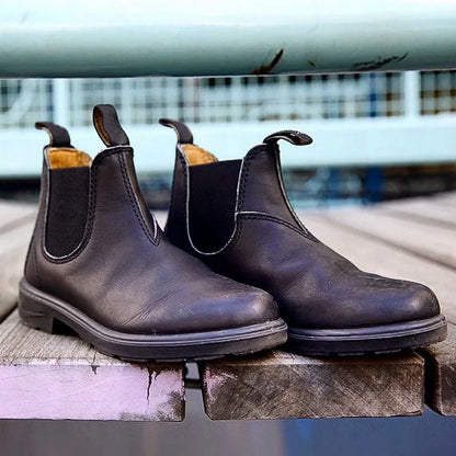 Unisex Chelsea Boots – Outdoor Non Slip Leather Ankle Height Winter Footwear