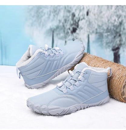 Men Snow Boots - Winter Hiking Shoes With Warm Plush Fur | Outdoor Ankle Boots