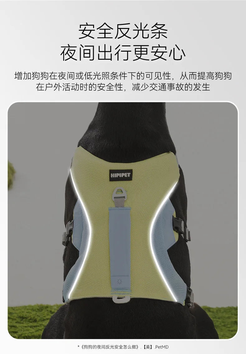 Summer Cooling Vest Style Dog Harness Breathable Leash for Small Medium Large Dogs Golden Retriever