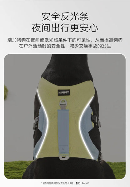Summer Cooling Vest Style Dog Harness Breathable Leash for Small Medium Large Dogs Golden Retriever