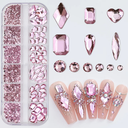 Mini Caviar Beads Nail Art Set - GoldSilver Micro Ball Charms with Magnetic Pen