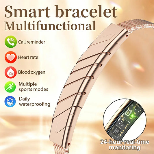 2026 Women Smart Bracelet With Heart Rate Monitor Activity Fitness Tracker Sports Wristband Waterproof Smart Watch Men Smartband