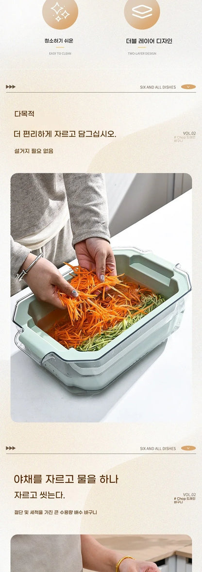 Multifunctional Vegetable Slicer - Potato and Cucumber Chopper Kitchen Tool