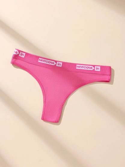 6Pcs/Set Sexy Women Thongs Low Waist Underwear Panties Girls Briefs Cotton G-String Breathable Ladies Panty Female Lingerie XS-L