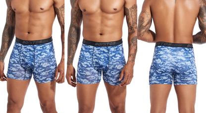 4pcs Men's Panties Sexy Underpants Mens Polyester Boxer Short Brand Underwear For Man Boxers Breathable Trunks M-XXXXL