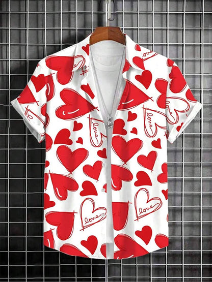 Hawaiian Men's Shirt Summer Outdoor Beach Men's Short-sleeved Shirt Urban Everyday Casual Men's Shirt Street Fashion Men's Shirt