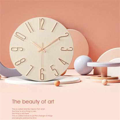 Battery-Powered 12-Inch Analog Wall Clock - Small Clock for Home Office Kitchen and Classroom