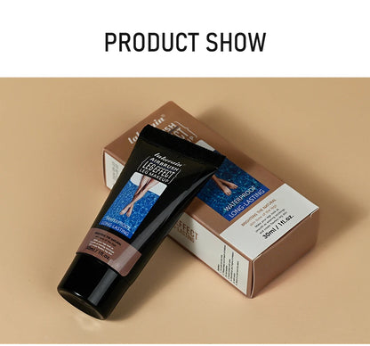 Sun Kissed Fake Tan Body Foundation Cream Waterproof Long Lasting Tanning Lotion Even Skin Tone Leg Makeup Moisturizing Body Bronzer Cosmetic
