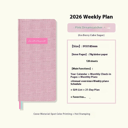 2026 Weekly Planner - Pocket Size Notebook | Week Plan Notepad & Daily Writing Book