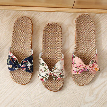 New Summer Ladies Slippers Outdoor Beach Sandals Bohemian Ethnic Style Handmade Espadrilles Platform Slippers Flip Flops Women