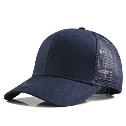Big Head Man Large Size Mesh Baseball Hats Outdoors Plus Size Sport Caps Dad Oversize Trucker Cap 56-61cm 62-66cm