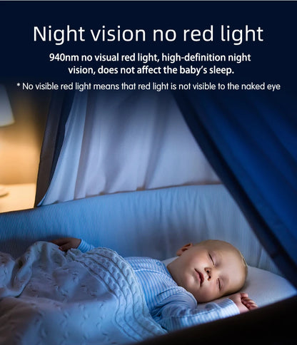 DANMINI 5 "TuyaAPP Baby Monitor Security Protection Wireless PTZ Surveillance Camera with Infrared Night Vision Motion Detection