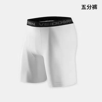 Mens Compression Tights - Athletic Workout Pants | Quick Dry Running Base Layer