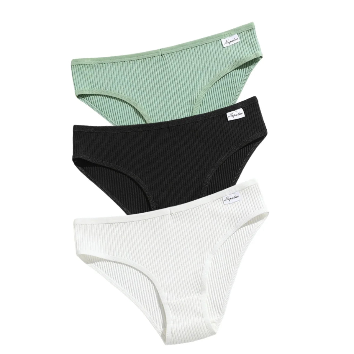 3Pcs/Set Cotton Panties Women Solid Color Soft Breathable Briefs Female Underpants Comfort Stretch Sexy Lingerie S-XL