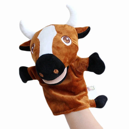 Stuffed Plush Animals - Kawaii Animal Dolls Hand Finger Puppets For Kids Learning Toys