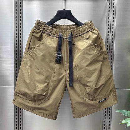 Men's Work Shorts - Large Pocket Elastic Waistband Summer Casual Loose Fit